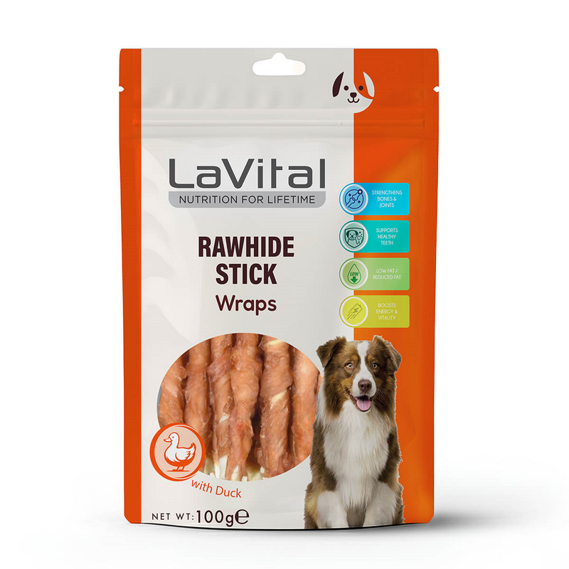 LaVital - LaVital Ördek Eti Sarılı Çubuk Köpek Ödülü 100g