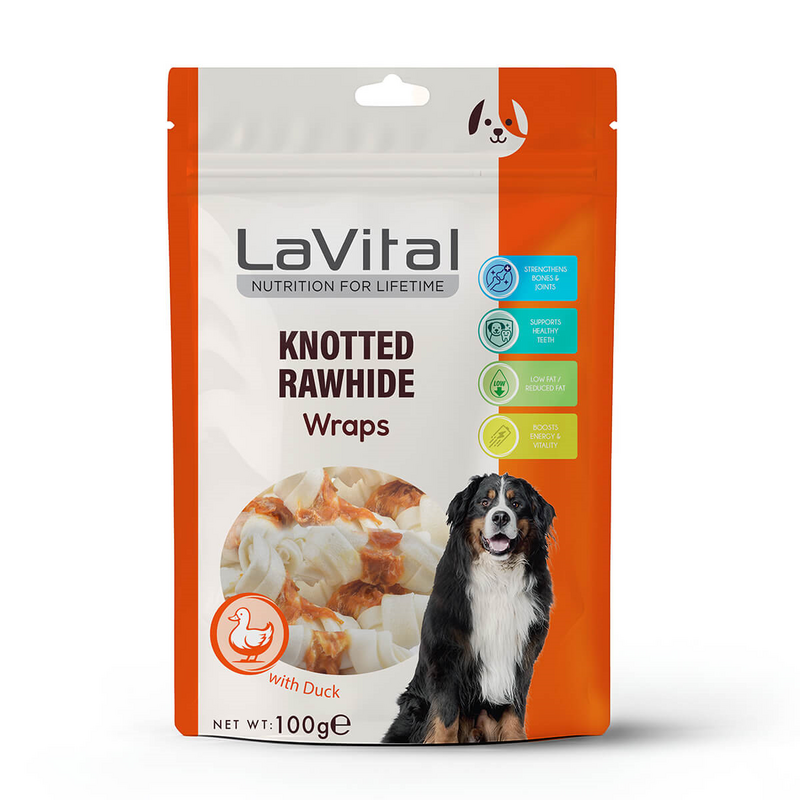 LaVital - LaVital Ördek Eti Sarılı Kemik Köpek Ödülü 100g
