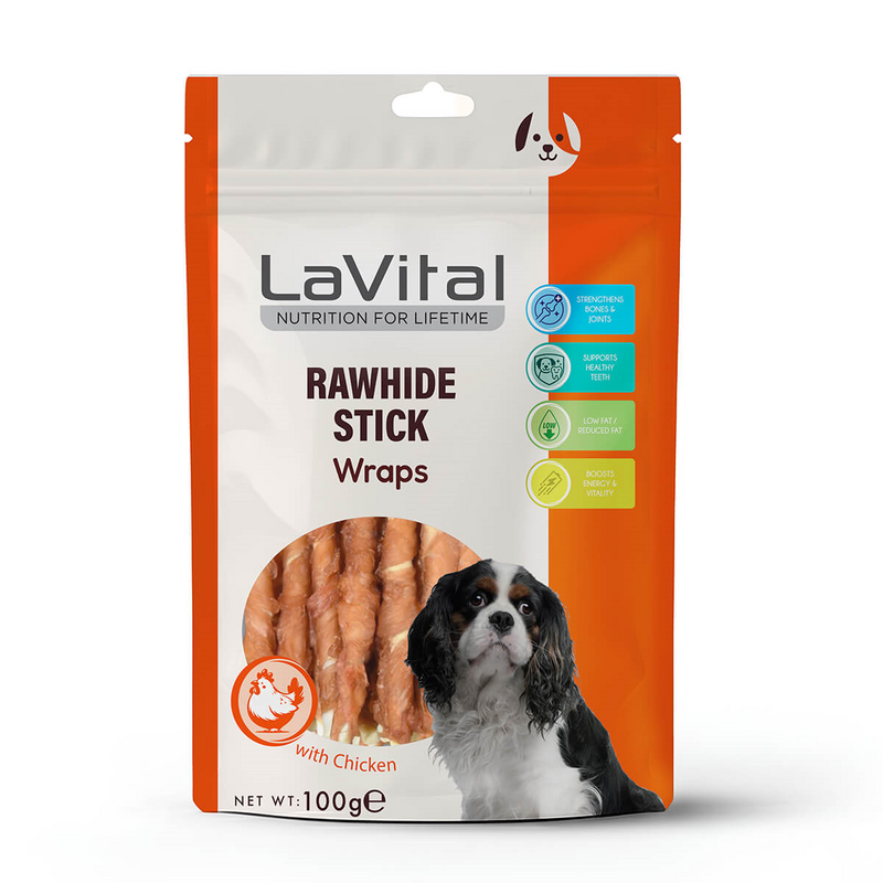 LaVital - LaVital Tavuk Etli Sarılı Çubuk Köpek Ödülü 100g