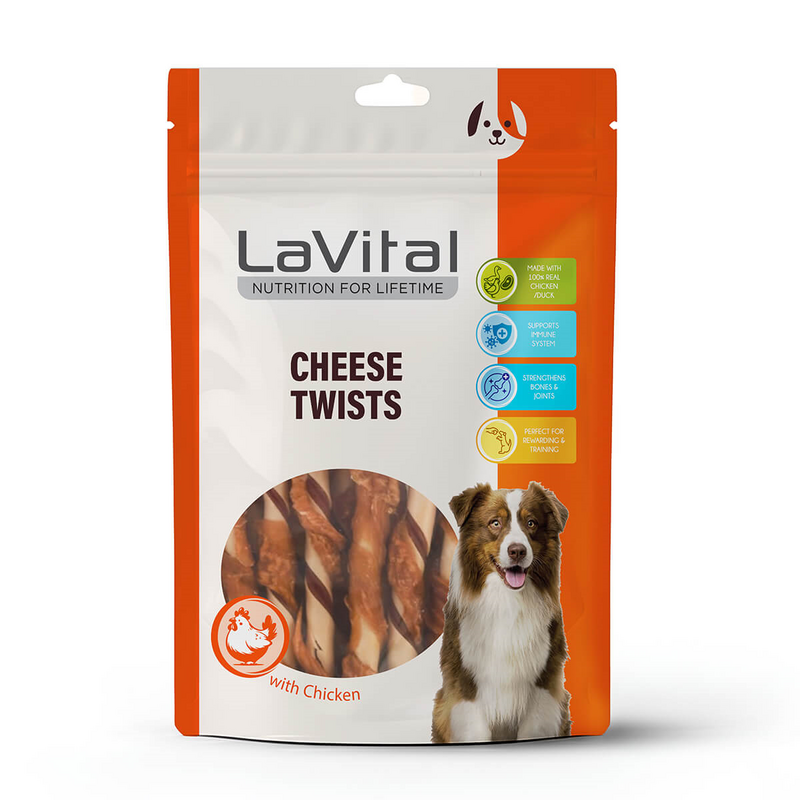 LaVital - LaVital Tavuk ve Ördek Etli Peynirli Burgu Çubuk 100g