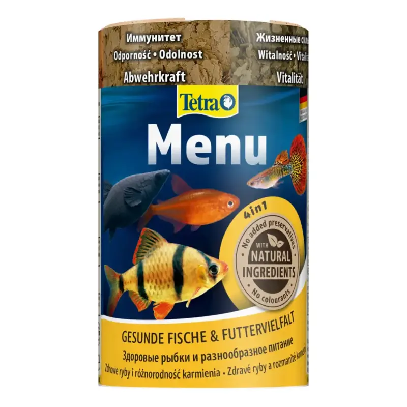 Tetra Menü Food Mix 4 Çeşit Balık Yemi 1 Kutuda 100 Ml
