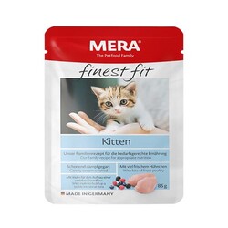 Mera - Mera Finest Fit Kitten Pouch Yavru Kedi Konservesi 85 Gr.