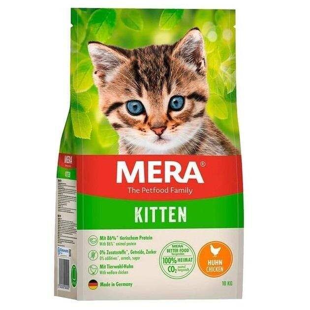 Mera - Mera Kitten Tahılsız Tavuk Etli Yavru Kedi Maması 10 Kg