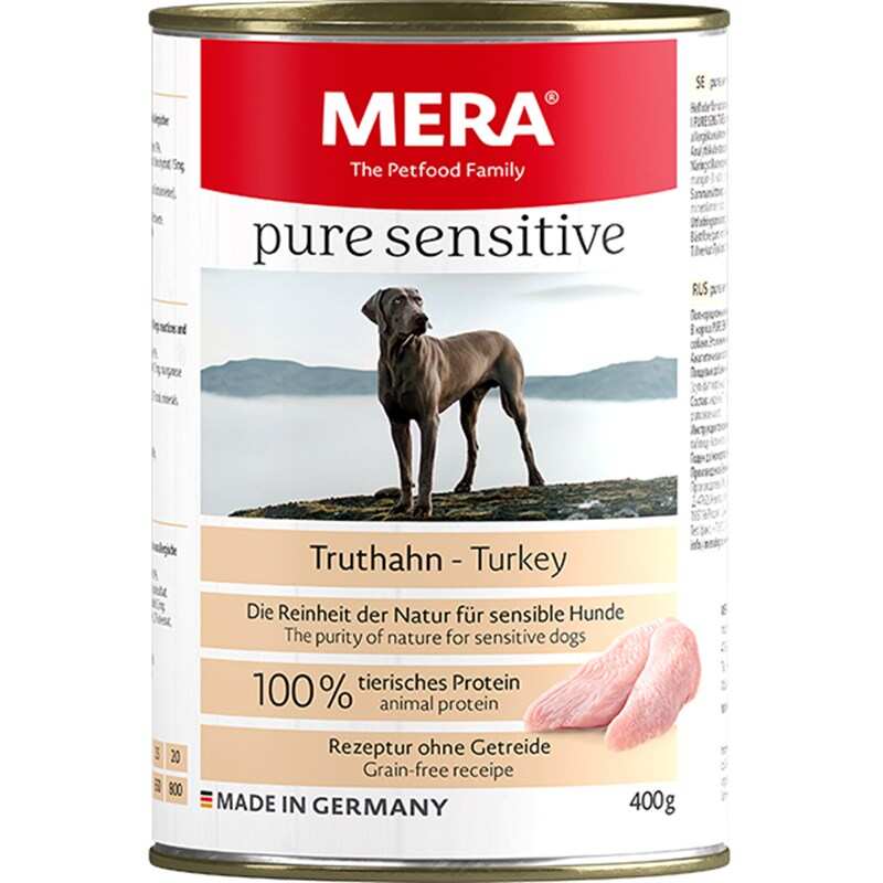 Mera - Mera Pure Sensitive Adult Hindili Yetişkin Köpek Konservesi 400 GR