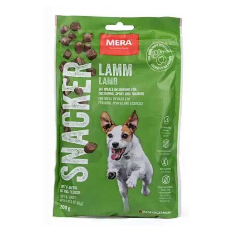 Mera - Mera Snacker Kuzulu Yumuşak Köpek Ödülü 200 gr