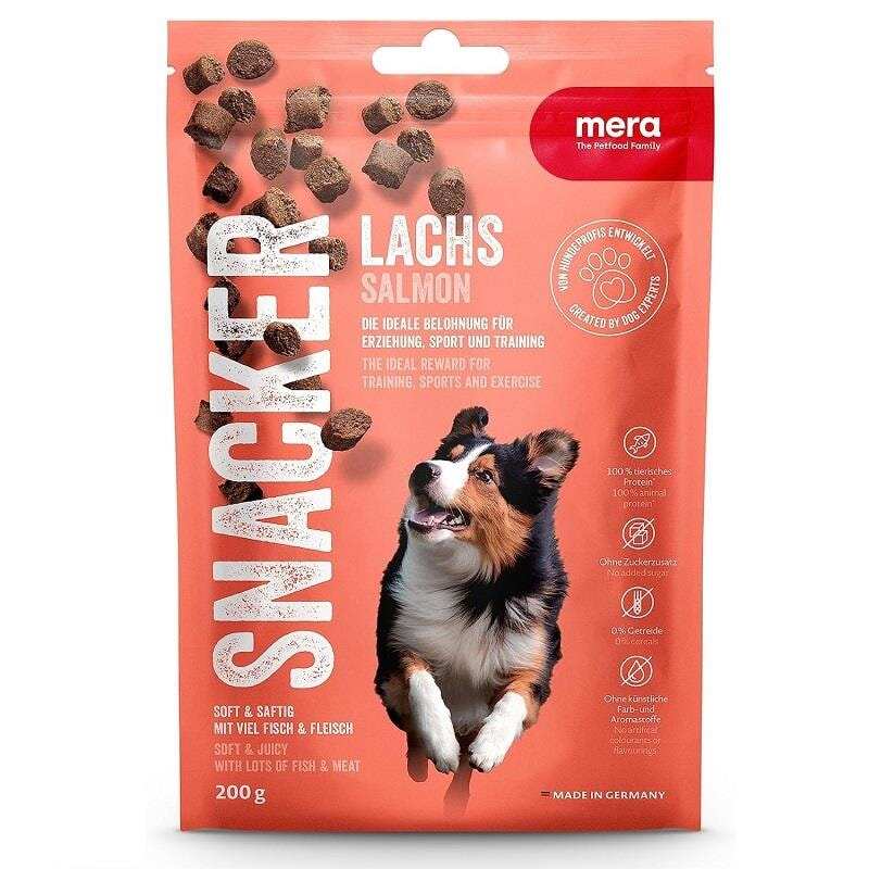 Mera - Mera Snacker Somonlu Tahılsız Yumuşak Köpek Ödülü 200 gr