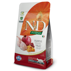 N&D - N&D Pumpkın Tahılsız Balkabaklı Bıldırcınlı Narlı Kedi Maması 1,5 Kg.