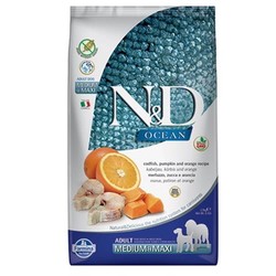 N&D PRIME - N&D Tahılsız Balıklı Portakallı Yetişkin Köpek Maması 2,5 Kg.