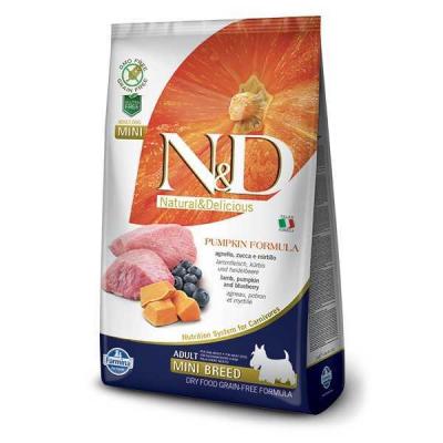 N&D Tahılsız Balkabaklı Kuzu Etli Küçük Irk Köpek Maması 2,5 Kg. - 1