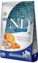 N&D - N&D Ocean Balkabaklı Morina Balıklı Tahılsız Köpek Maması 12 Kg.