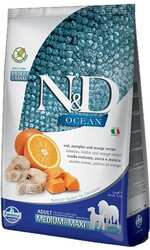 N&D OCEAN - N&D Ocean Balkabaklı Morina Balıklı Tahılsız Köpek Maması 12 Kg.