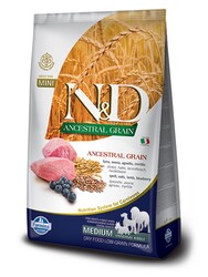 N&D - N&D Düşük Tahıllı Kuzu Etli Orta Irk Yetişkin Köpek Maması 2.5 Kg.