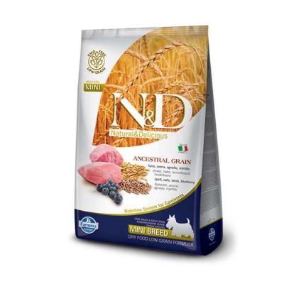 N&D Düşük Tahıllı Kuzu Yaban Mersini Küçük Irk Yetişkin Köpek Maması 2,5 Kg. - 1