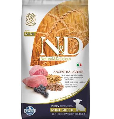 N&D Düşük Tahıllı Kuzulu Küçük Irk Yavru Köpek Maması 2,5 Kg. - 1