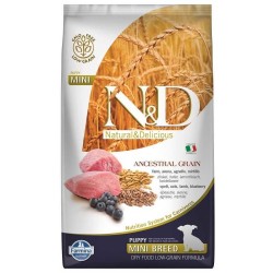 N&D L.GRAIN - N&D Düşük Tahıllı Kuzulu Küçük Irk Yavru Köpek Maması 7 Kg.