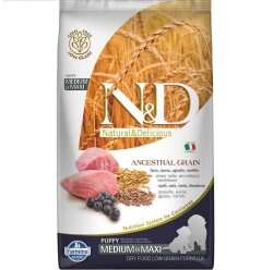 N&D Düşük Tahıllı Kuzulu Medium Maxi Yavru Köpek Maması 2,5 Kg. - 5