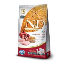 N&D L.GRAIN - N&D Düşük Tahıllı Light Maxi Tavuklu Narlı Yetişkin Köpek Maması 12 Kg.