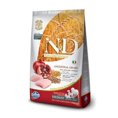 N&D Düşük Tahıllı Tavuklu Narlı Küçük Irk Yetişkin Köpek Maması 2,5 Kg. - 1
