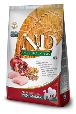N&D Düşük Tahıllı Tavuklu Orta Ve Büyük Irk Yetişkin Köpek Maması 2.5 Kg. - 1