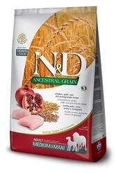 N&D L.GRAIN - N&D Düşük Tahıllı Tavuklu Orta Ve Büyük Irk Yetişkin Köpek Maması 2.5 Kg. (1)