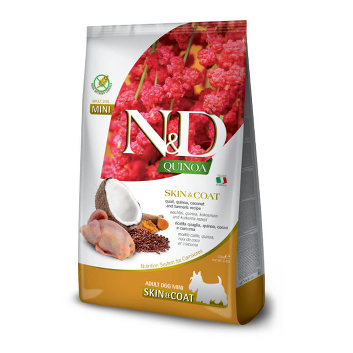 N&D Kinoa Skın&Coat Bıld. Hind. Cevizi Adult Mini 2,5 Kg. - 1