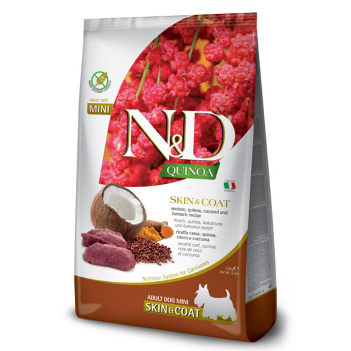 N&D Kinoa Skın&Coat, Ördek, Hind.Cevizi Adult Mini 2,5 Kg. - 1