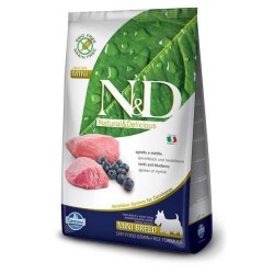 N&D - N&D Tahılsız Kuzulu Yaban Mersinli Mini Yetişkin Köpek Maması 2,5 Kg.