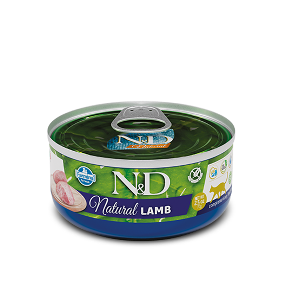 N&D - N&D Natural Kuzu Etli Yetişkin Kedi Konservesi 70 Gr