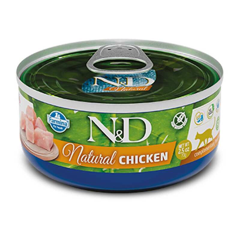 N&D - N&D Natural Tavuklu Yetişkin Kedi Konservesi 70 Gr