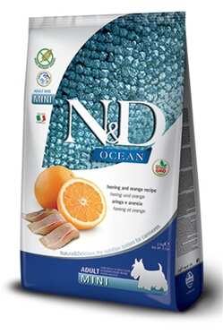 N&D OCEAN - N&D Ocean Balıklı Küçük Irk Tahılsız Yetişkin Köpek Maması 7 Kg.