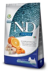 N&D - N&D Ocean Balıklı Ve Balkabaklı Tahılsız Küçük Irk Yetişkin Köpek Maması 2.5 Kg.