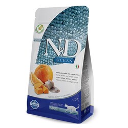 N&D - N&D Ocean Balkabaklı Balık Portakallı Kedi Maması 1,5 Kg.