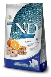 N&D - N&D Ocean Düşük Tahıllı Balıklı Orta Irk Yetişkin Köpek Maması 2.5 Kg.