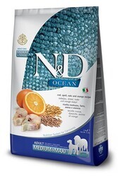 N&D - N&D Ocean Düşük Tahıllı Balıklı Orta Irk Yetişkin Köpek Maması 2.5 Kg. (1)