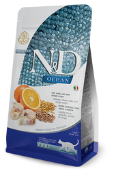 N&D - N&D Ocean Düşük Tahıllı Balıklı Portakallı Yetişkin Kedi Maması 5 Kg.
