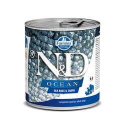 N&D - N&D Ocean Levrek Ve Mürekkep Balıklı Köpek Konservesi 285 Gr. (1)