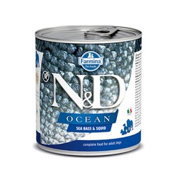 N&D OCEAN - N&D Ocean Levrek Ve Mürekkep Balıklı Köpek Konservesi 285 Gr.