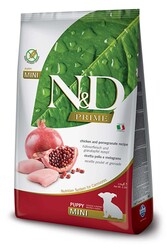 N&D PRIME - N&D Tavuk Etli Narlı Tahılsız Küçük Irk Yavru Köpek Maması 2.5 Kg.