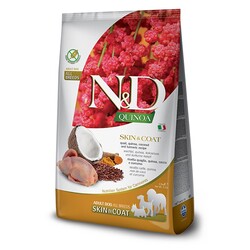 N&D - N&D Quinoa Skin Coat Bıldırcın Yetişkin Köpek Maması 7 Kg.