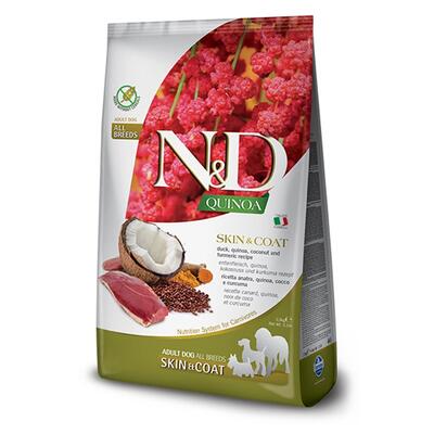 N&D Quinoa Skin Coat Ördek Yetişkin Köpek Maması 2.5 Kg. - 1