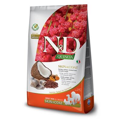 N&D Quinoa Skin Coat Ringa Balığı Yetişkin Köpek Köpek Maması 2.5 Kg. - 1