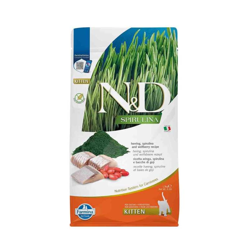 N&D SPİRULİNA - N&D SPIRULINA RİNGA BALIKLI YAVRU KEDİ 1,5 KG