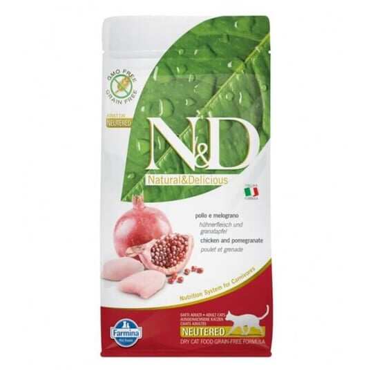N&D - N&D Prıme Tavuk-Narlı Kısırlaştırılmış Yetişkin Tahılsız Kedi Maması 10 Kg.