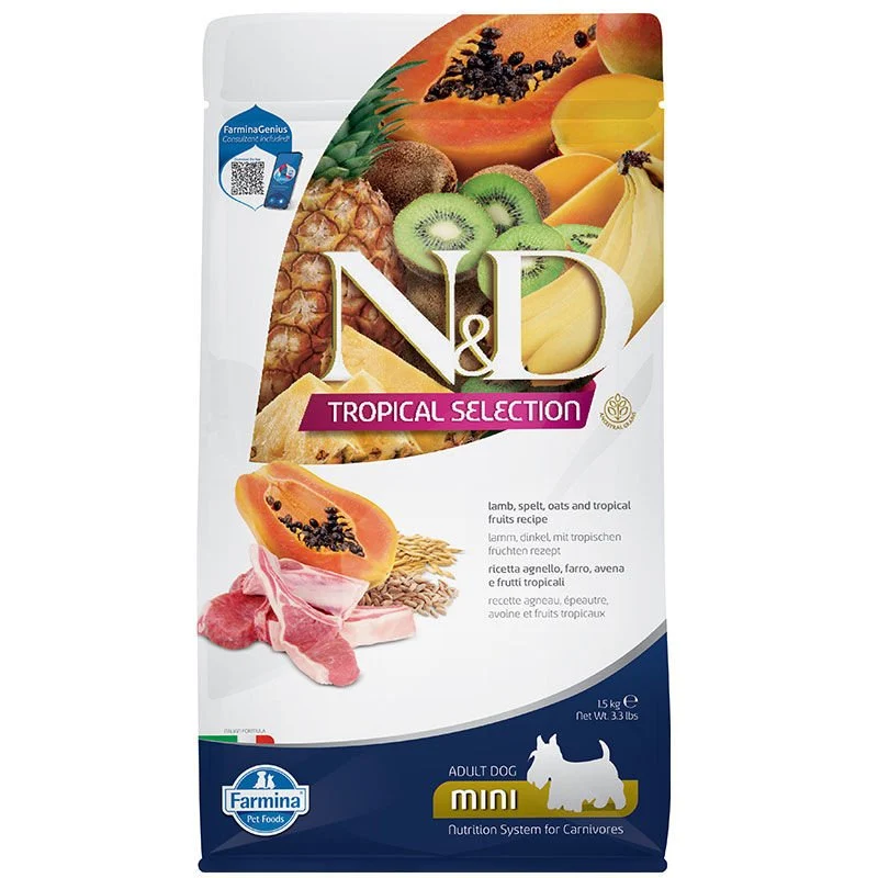 N&D TROPİCAL - N&D Tropical Adult Mini Kuzulu Köpek Maması 1,5 KG