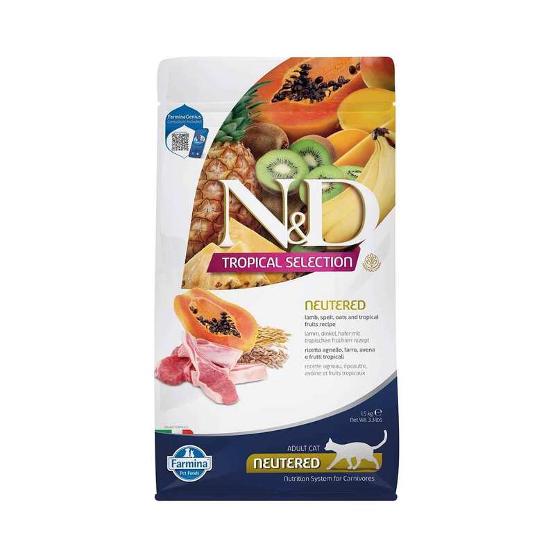 N&D TROPİCAL - N&D Tropical Kuzulu Kısır Kedi Maması 1.5 Kg