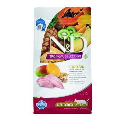 N&D - N&D Tropical Tavuklu Kısır Kedi Maması 1.5 Kg