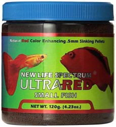 New Life Spectrum - New Life Spectrum Ultra Red Small Balık Yemi 0,5 Mm - 120 Gr