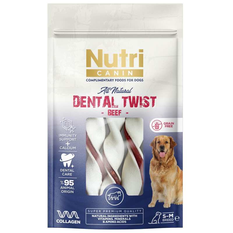 Nutri Canin - NUTRI CANIN SIĞIR ETLİ DENTAL KEMİK 80 GR