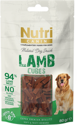 Nutri Feline - Nutri Canin Tahılsız Kuzu Etli Küp Köpek Ödül Maması 80 G