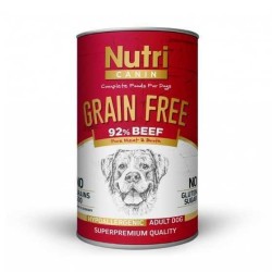 Nutri Feline - Nutri Canine Tahılsız Biftekli Patatesli Köpek Konservesi 400 Gr.